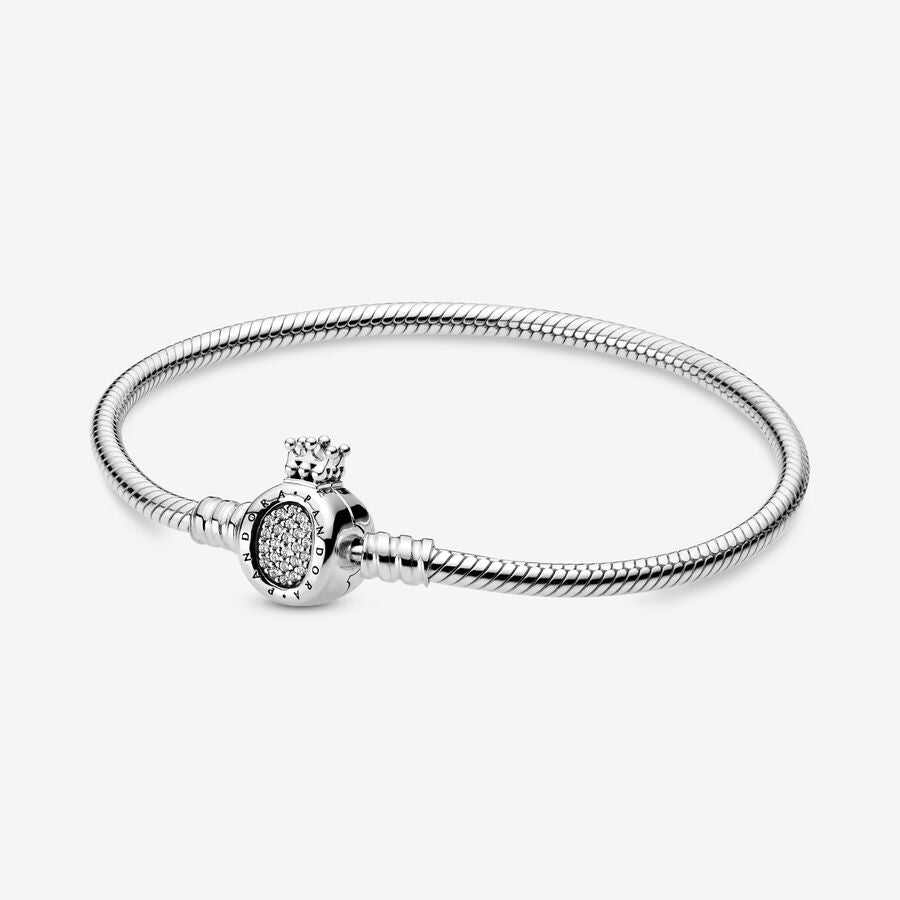 Pulsera Pandora Moments Corona O con cadena de serpiente