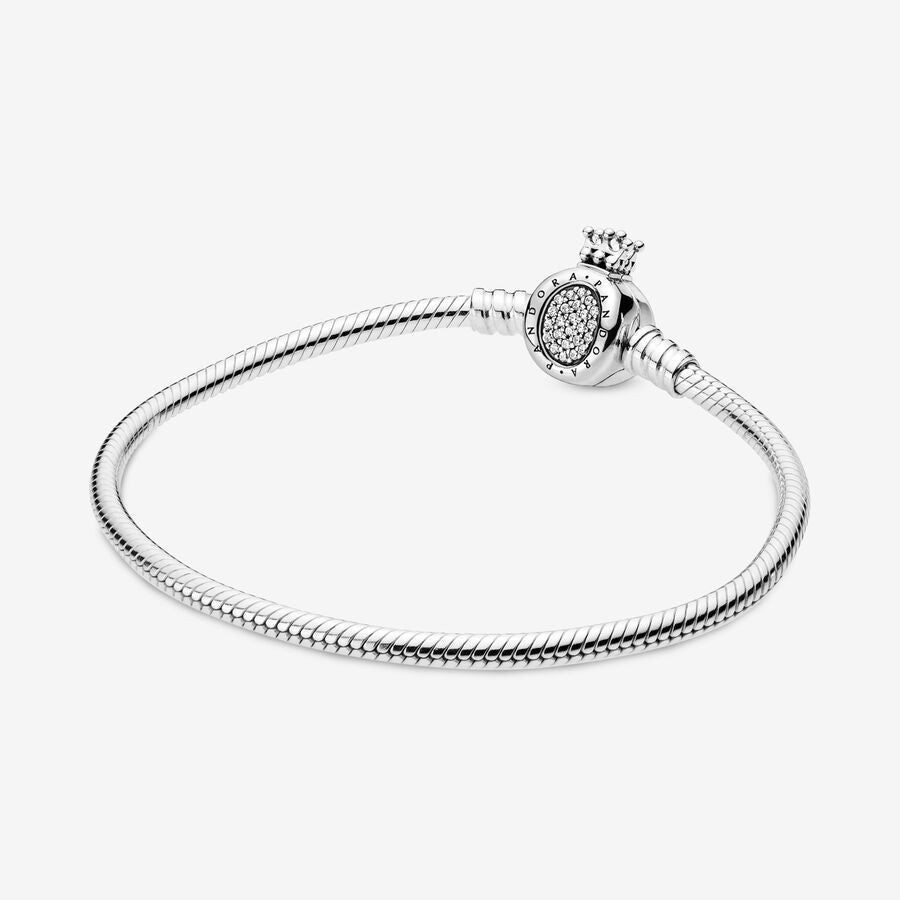 Pulsera Pandora Moments Corona O con cadena de serpiente