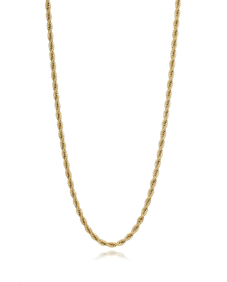 Collar Magnum de acero en Ip dorado