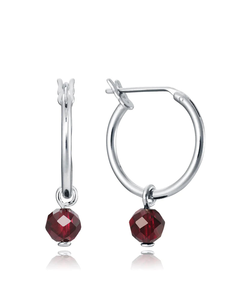 Set de Criollas Viceroy Jewels de plata de ley con piedras naturales intercambiables