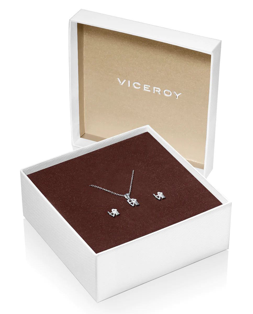 Set de pendientes y collar Love de Viceroy