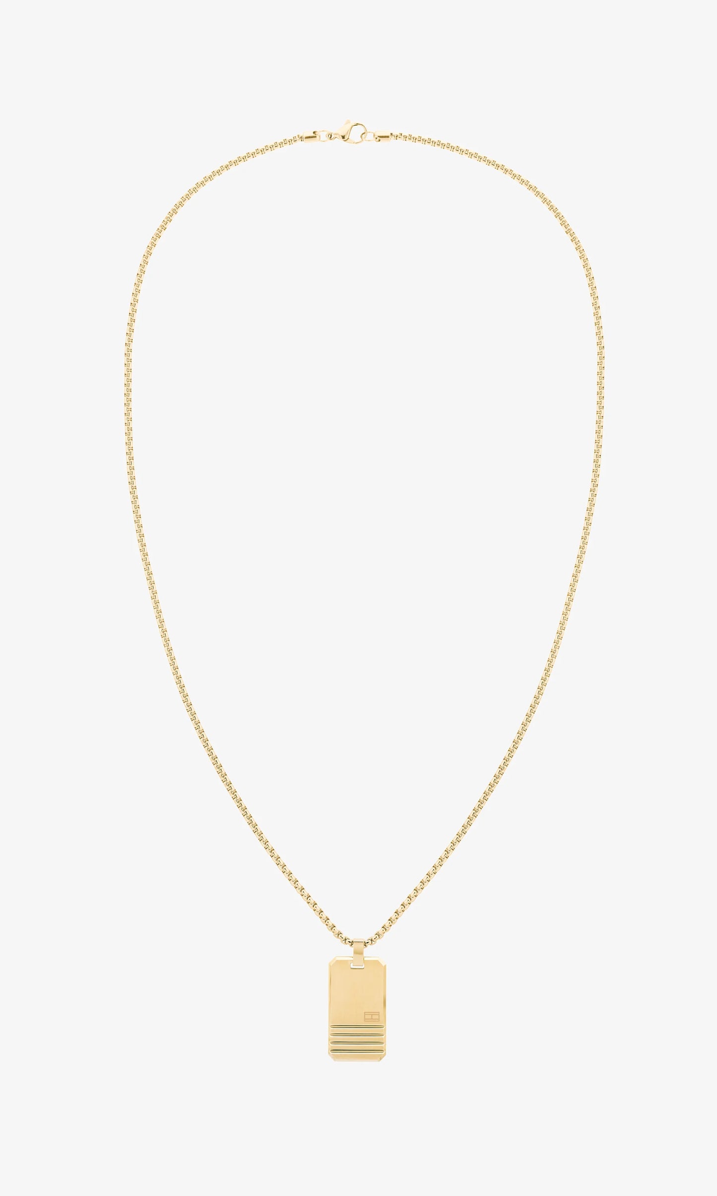 Collar Iconic de rayas chapado en oro de Tommy