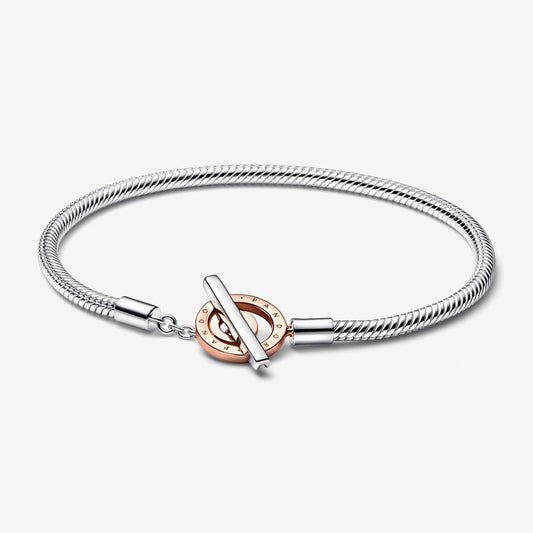 Pulsera Pandora Moments Cadena de Serpiente Cierre en T