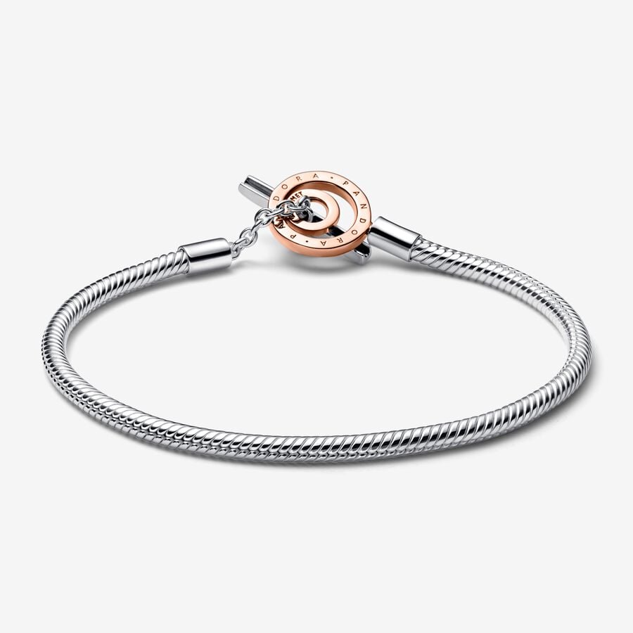 Pulsera Pandora Moments Cadena de Serpiente Cierre en T