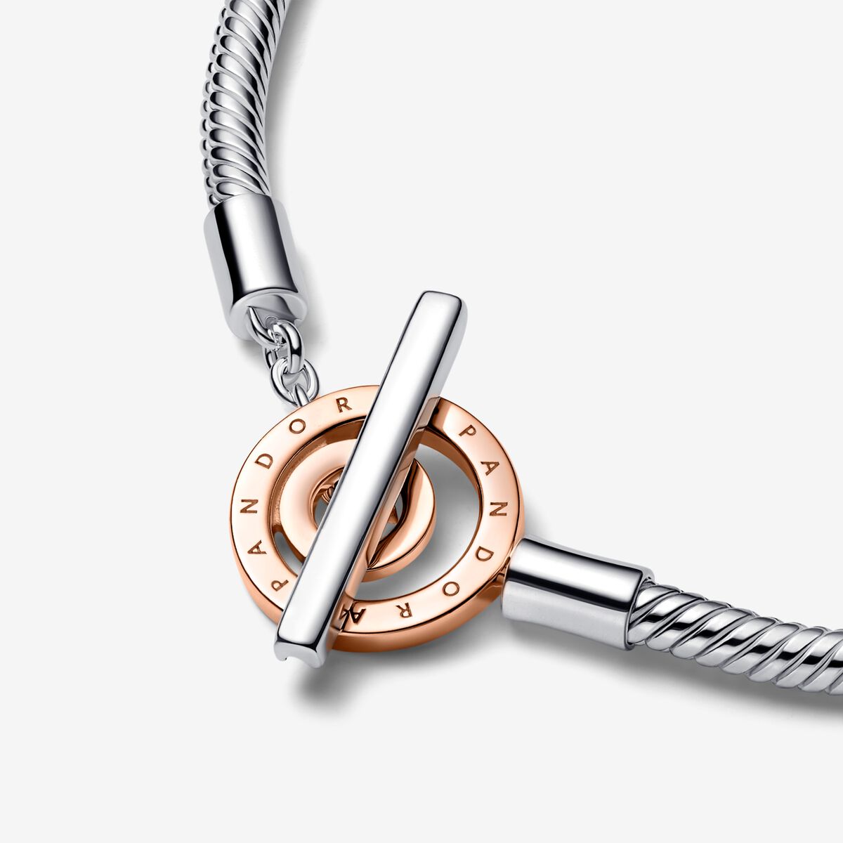 Pulsera Pandora Moments Cadena de Serpiente Cierre en T