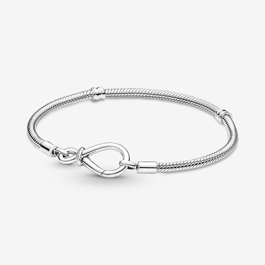 Pulsera Pandora Cadena de Serpiente Nudo Infinito