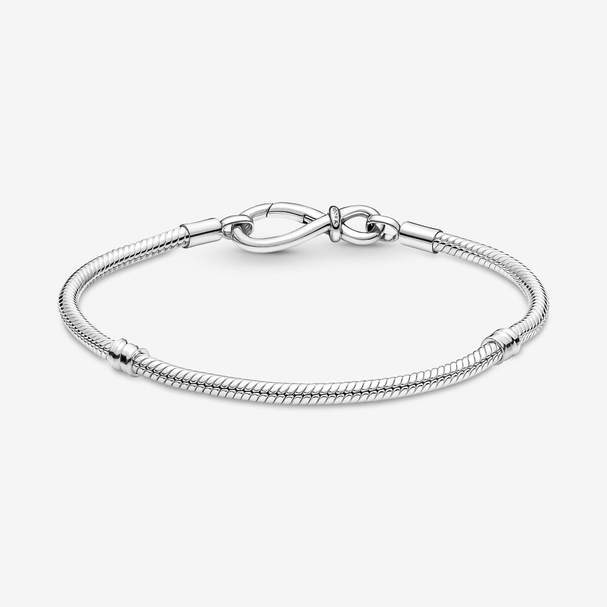 Pulsera Pandora Cadena de Serpiente Nudo Infinito
