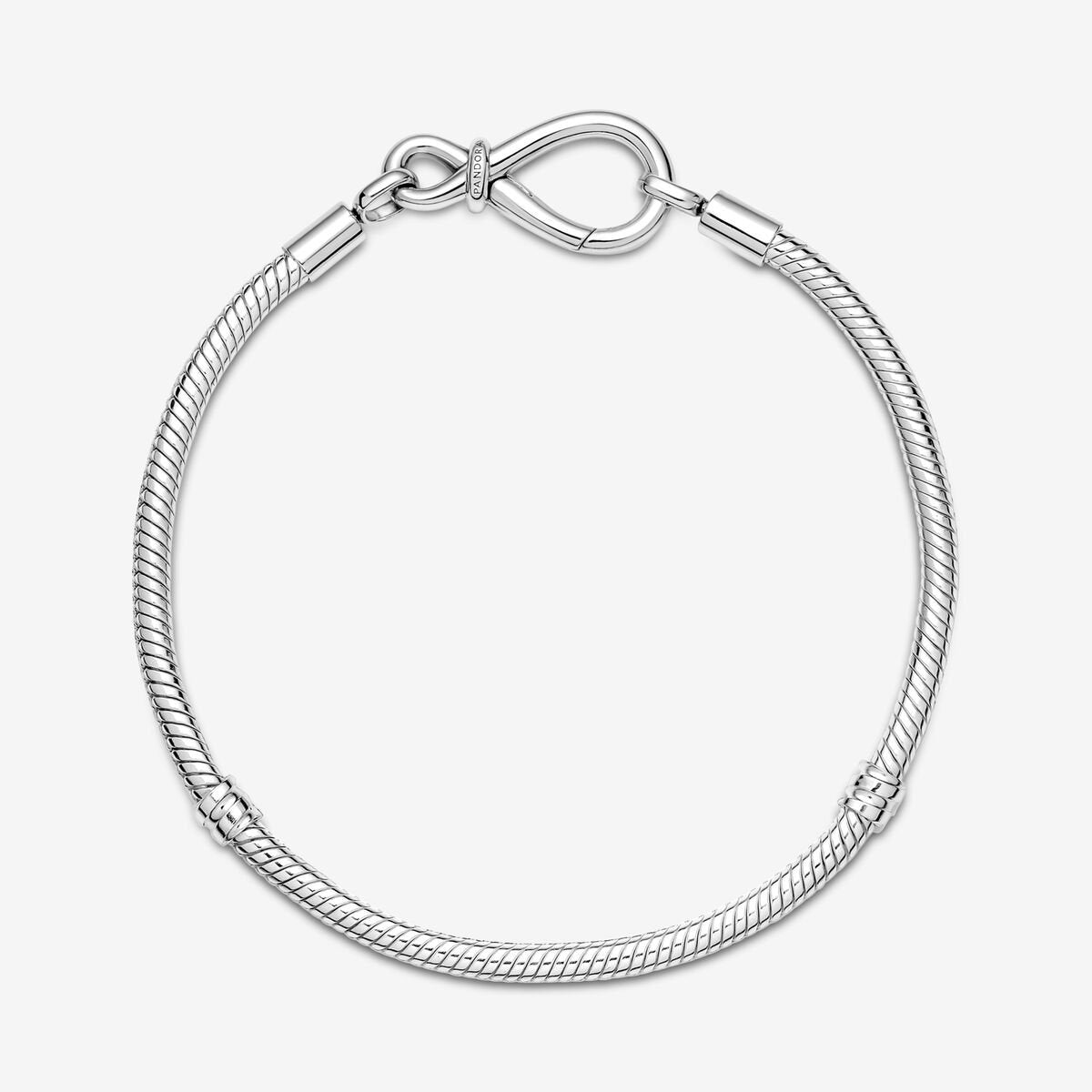 Pulsera Pandora Cadena de Serpiente Nudo Infinito