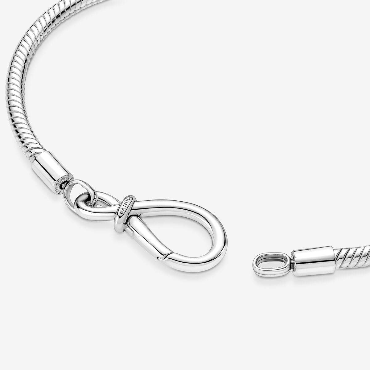 Pulsera Pandora Cadena de Serpiente Nudo Infinito