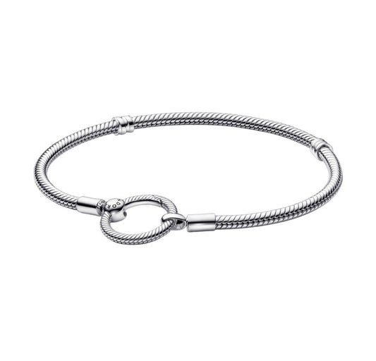 Pulsera Pandora Moments Cadena de Serpiente Cierre en O