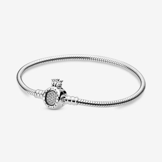 Pulsera Pandora Moments Corona O con cadena de serpiente