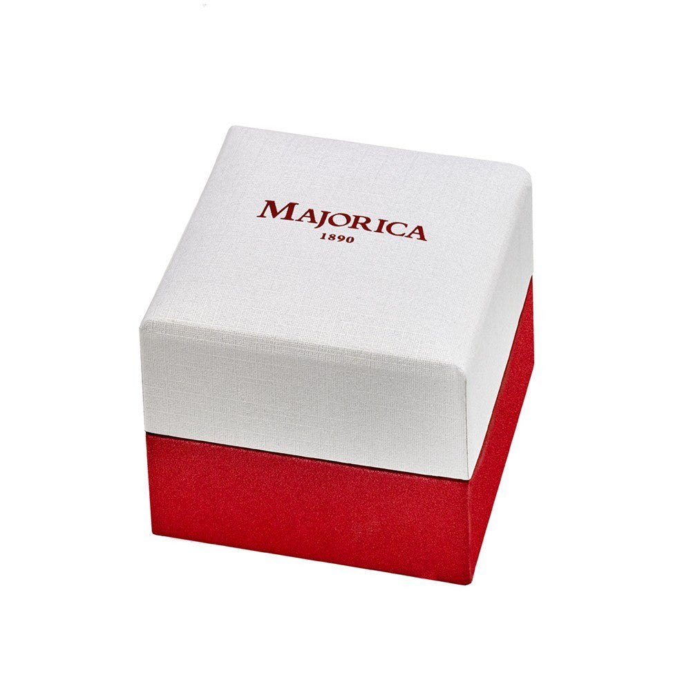 Pendientes Lyra plata con perla Majorica