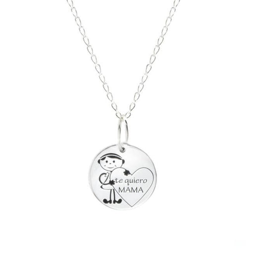 Colgante Ok Silver te quiero Mamá