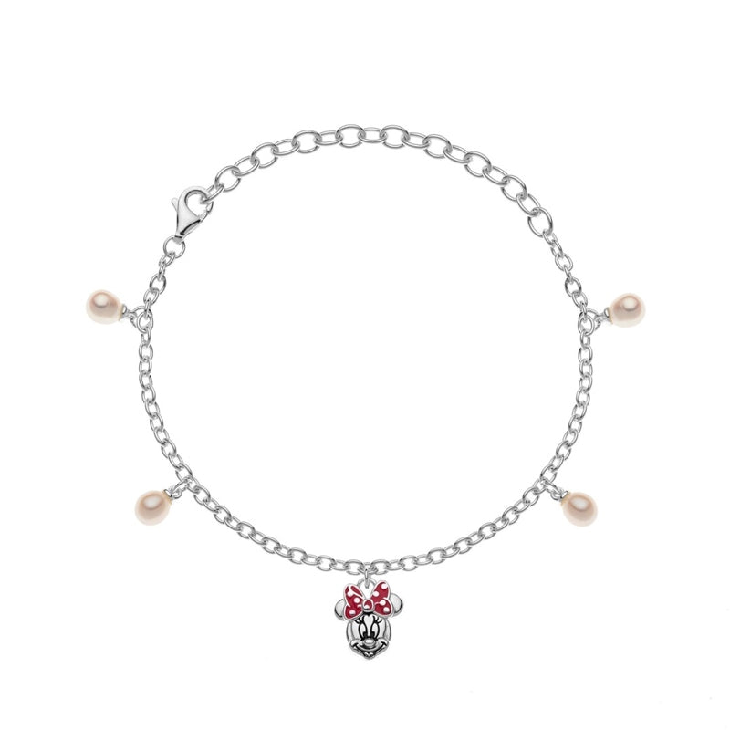 Pulsera en plata Disney con Minnie