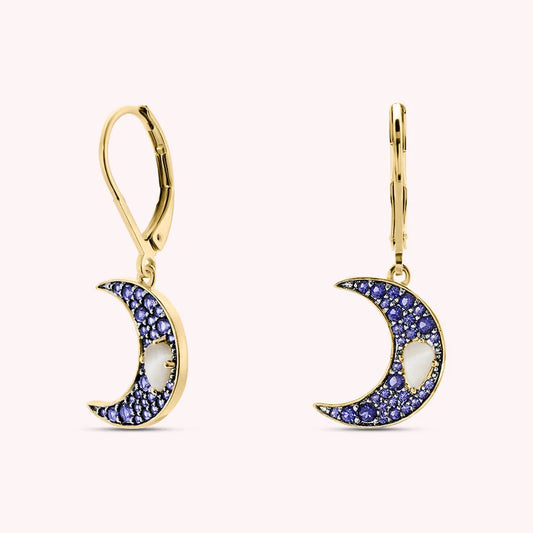 Pendientes largos ECLIPSE - Azul