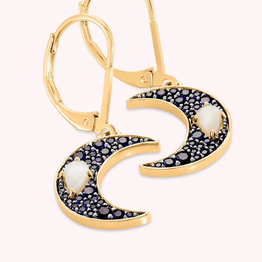 Pendientes largos ECLIPSE - Azul