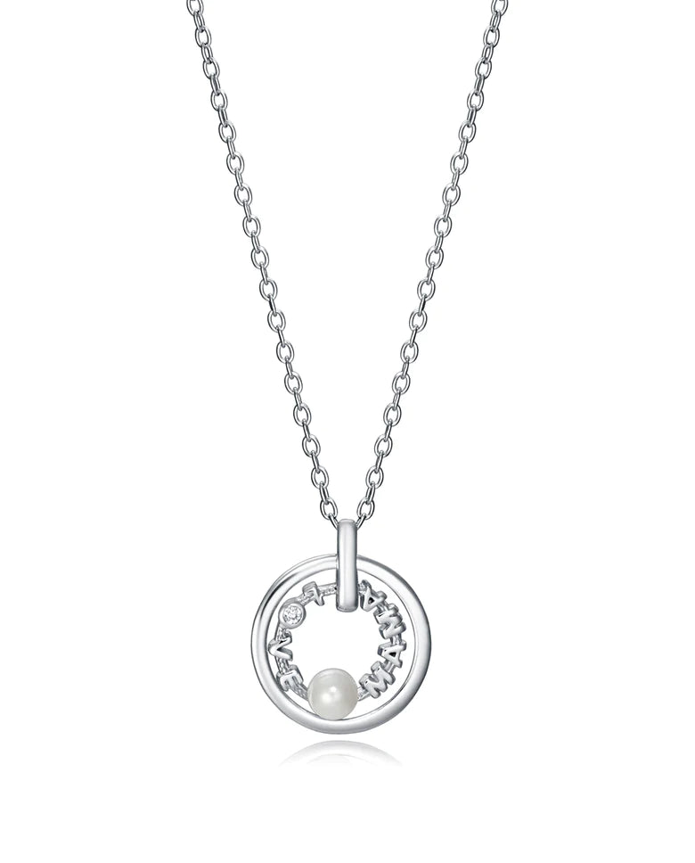 Collar Elegant con perla y circonitas